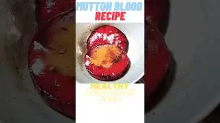 How to Cook Mutton Blood Recipe | Healthy Blood Recipe #asmr #shorts