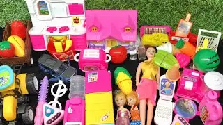 8:24 Colorful Toy Car Tractor & Barbie Doll Unboxing | Ice Cream Mini House & Food Toys Fun Play #2
