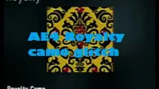ADVANCED WARFARE - AE4 royalty camo glitch
