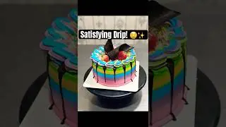 You Won&rsquo;t Believe This Rainbow Cake Drip! 🌈🤯✨