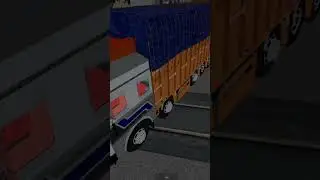 train ke upar truck flying mod bussid #short #viral #youtube gaming video#short