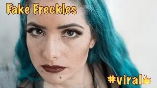 Fake Freckles trend #tutorial
