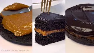 Chocolate Caramel Moist Cake | Chocolate Ganache & Easy Caramel Recipe (w/o using condensed milk)