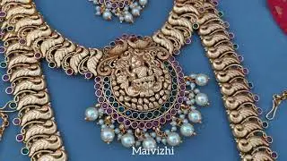 Matte finish premium quality bridal set ||Maivizhi Galleria