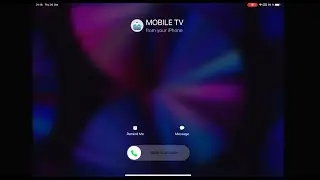 iPad Pro 11 2021, горизонтальный экран, входящий звонок