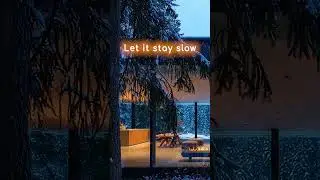 Let it stay slow. #ambient #cozy #fireplace #snow