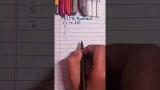 prime numbers 🔢(1to25)#part1