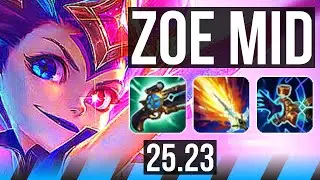 ZOE vs YONE (MID) | Penta, 14/2/16, 49k DMG, Godlike | KR Master | 25.23