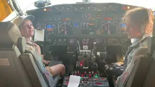 Schmidt kids in the cockpit!