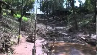Kerns Road Ravine Flooding Damage May 2014
