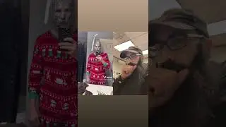 #shorts Christmas glitter beard battle