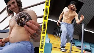 One Donut Bite - 60 Minutes of Stair Running (heavy calories)