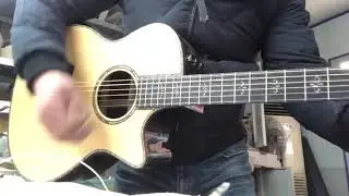 G914 solid spruce top rosewood back side acoustic guitar video