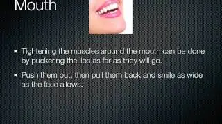 Facial Gymnastic Excercises for Forehead, Eyes, Mouth, Chin and Neck Wrinkles