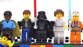 All 5 LEGO Star Wars 20th Anniversary figures together!