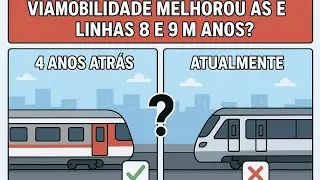 Analise anual das linhas 8 e 9 da via mobilidade #trens #viamobilidade 