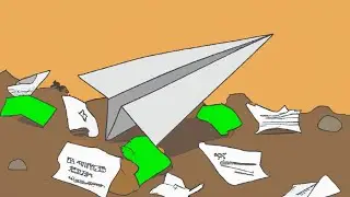 Paper plane sad story #animation