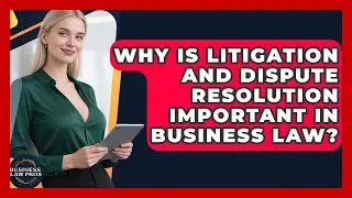 Why Is Litigation and Dispute Resolution Important in Business Law? | Business Law Pros News