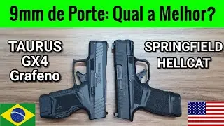 TAURUS GX4 Grafeno vs SPRINGFIELD HELLCAT - As Melhores 9mm para Porte Velado em 2022? Comparativo