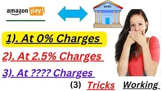 Amazon Pay to Bank 3 working Tricks/ Gift card and cash back also