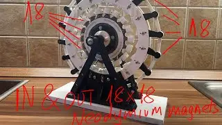 3D print in & out 18x18 neomagnets FREE ENERGY Generator work?