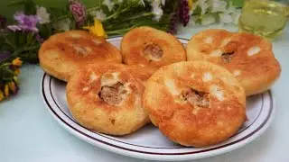 Soft and Airy Fried Pies ! Juicy Meat Filling! Easyvideo