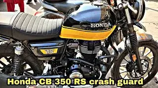 Honda CB 350 RS modified | Honda CB 350 RS crash guard | Ruff and tuff riders