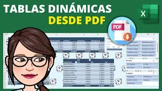 📊 MASTERCLASS | Cómo crear un Dashboard profesional con Tablas Dinámicas y datos desde PDF 📄✨