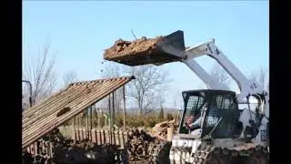 This is our DIY  Rock Screener in action        In Fountainville Pa