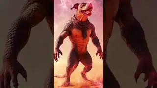 AI-Generated Hybrid &ndash; The Iguanadog! #hybrid #animals #ai #fusion #shorts