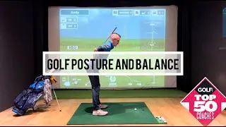 Golf posture and balance. 2 keys to a sound address position
