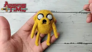 ASMR - Jake the Dog Adventure Time Satisfying Needlefelt Art