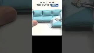 How to make the cutest sofa #shorts #diy #miniature #sofa