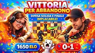 121 VITTORIA PER ABBANDONO ⚔️ Difesa solida, pressione costante | Scacchi Blitz 10&rsquo; (1650)