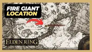 Fire Giant (Mountaintops of the Giants) Boss Location - Elden Ring