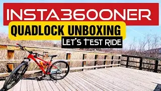 Insta 360&deg; One R / Unboxing Quadlock Best MTB Mount / Let's Test Ride