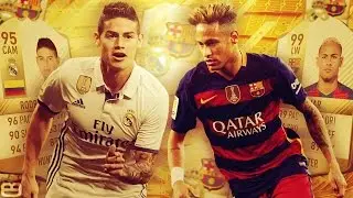 FIFA 17 THUMBNAIL SPEEDART #2: NEYMAR JR AND JAMES RODRIGUEZ FUTURE LEGEND CARDS BARCELONA / REAL