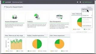 Lexmark Cloud Services&mdash;Managing the dashboard