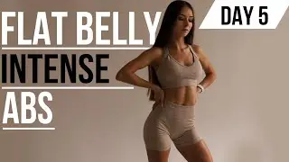 DAY 5: 10 MIN ABS // 1 Week AB Challenge // INTENSE AB AT HOME // FLAT BELLY