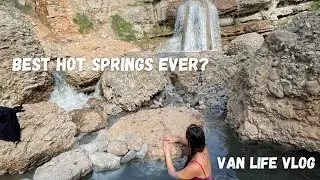 Soaking in Diamond Fork Hot Springs | Van Vlog #25