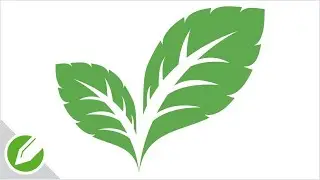 Mint leaf Drawing with CorelDraw | Flat Vector Style | Drawing | CorelDraw Tutorial