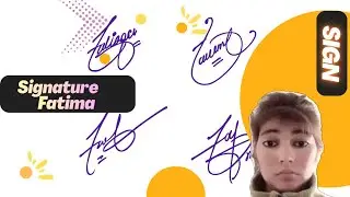 Fatima name signature style||name signature with arooj 