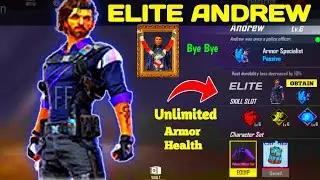 ELITE ANDREW CONFIGURATION || FREE FIRE NEW CHARACTER || OB 27 UPDATE FREE FIRE