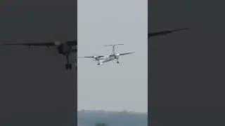 Bombardier Dash 8 - Q400 fighting against the winds #shorts