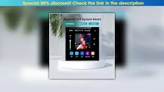 Top New  In Wall Amplifier 4'' Smart Home Bluetooth Touch Screen Android 10.0 Audio Wall Panel Back