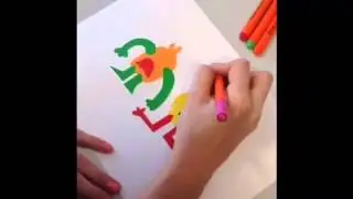 KDOARTS - Video 21 Jon Burgerman inspired paper characters