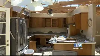 Baldwyn home loses its roof, but the family inside was unharmed