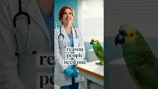 Talking parrot with doctor #talkingparot #funny #shorts