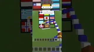 Satisfying Pixel Art In (🇺🇾 Logo)#shorts#gaming#minecraft