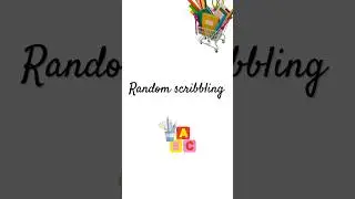 1)Random scribbling #kidseducation #learning #homeschooling#english #earlylearn #kids#preschool
